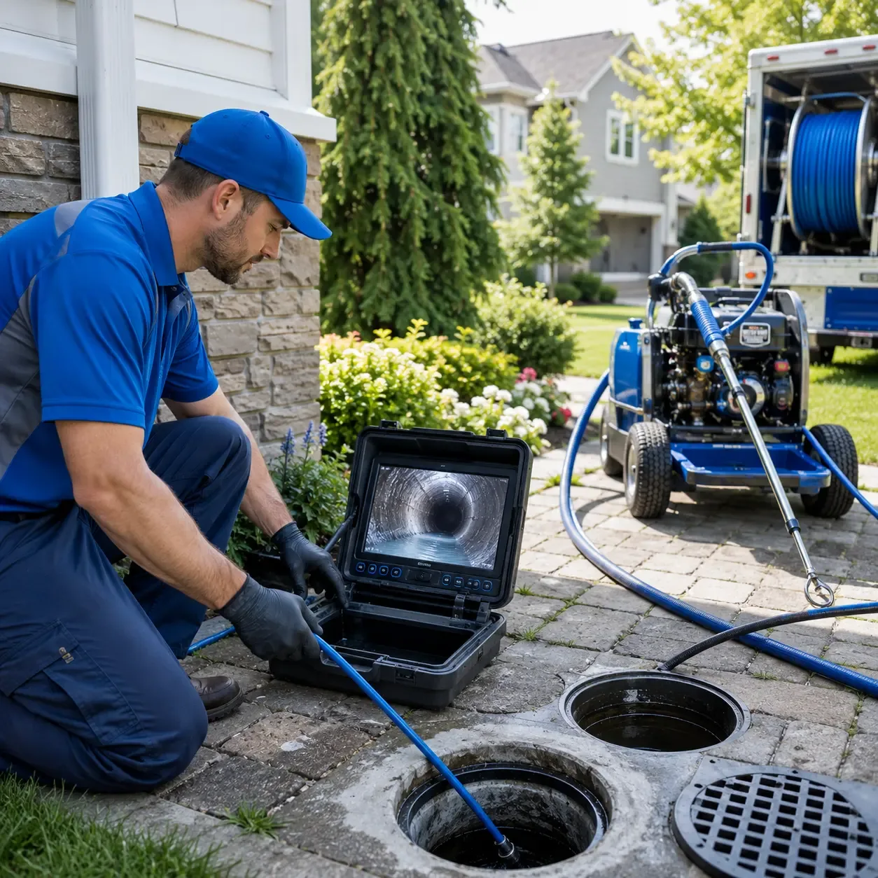 Outdoor drain cleaning professionals serving Minter, AL